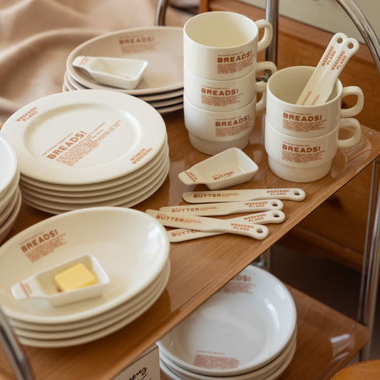 Bread Dining Set 'Cream Beige'