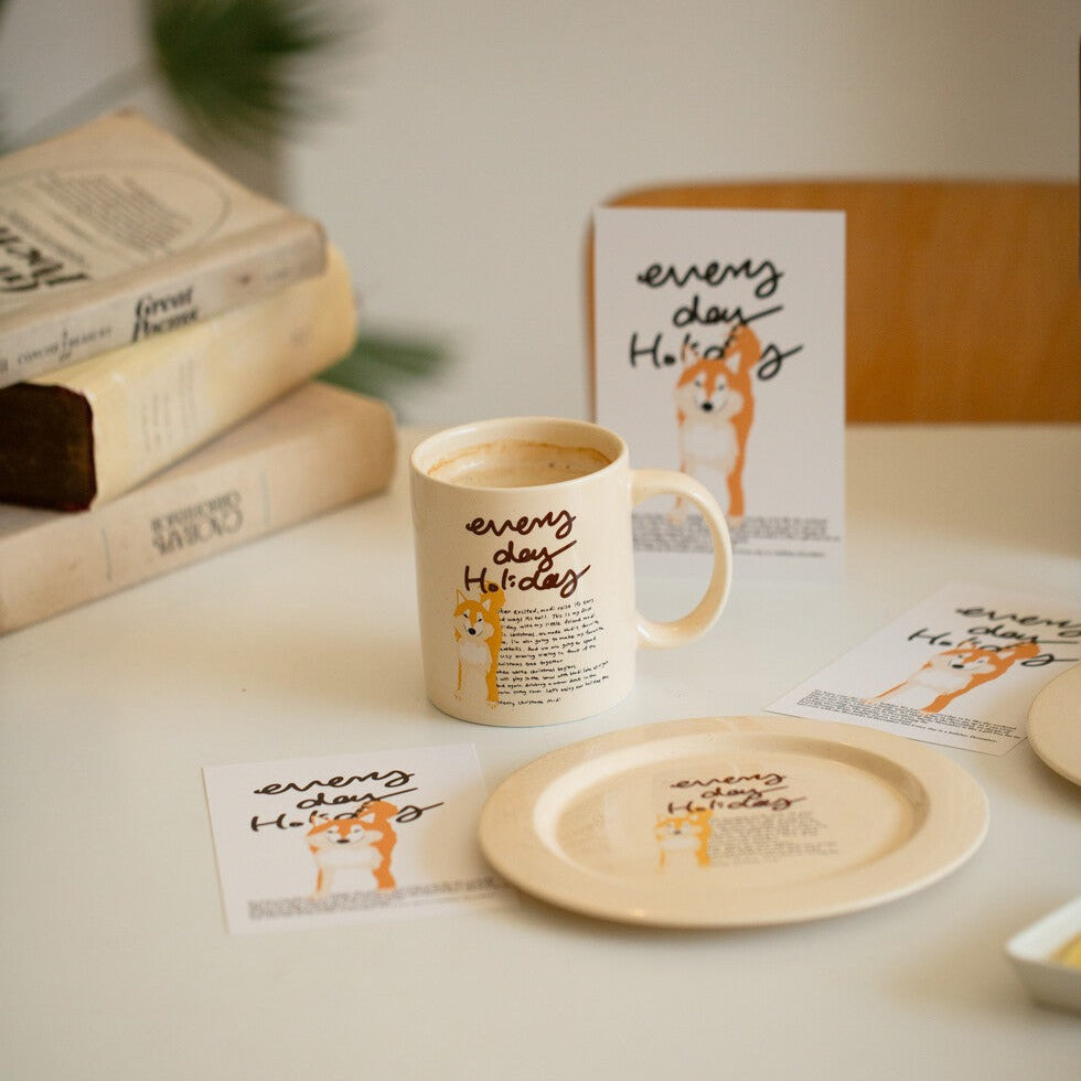 Puppy Mug & Plate Gift Set - Weekend 8