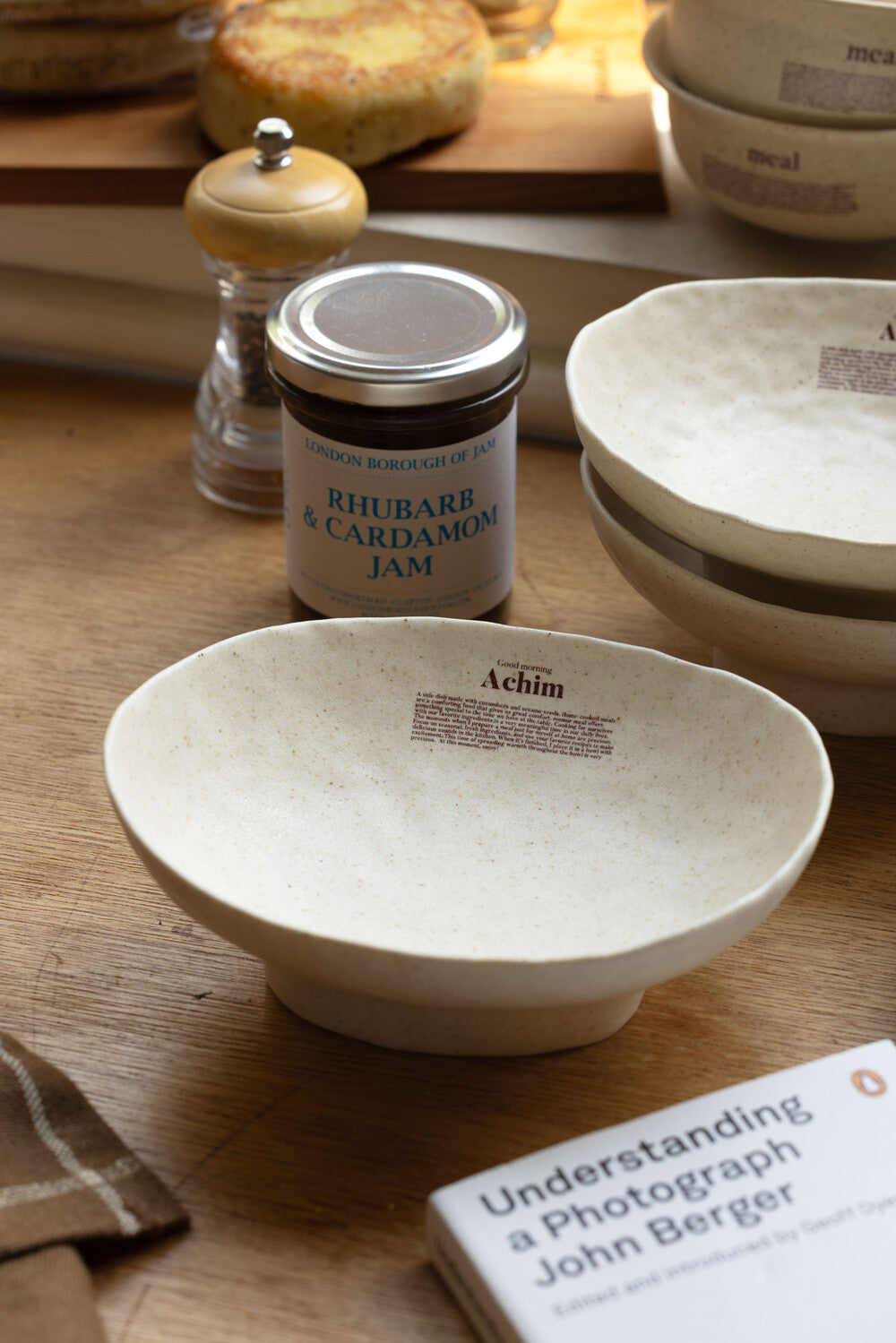 Oat Oval Dessert Bowl - weekend 12