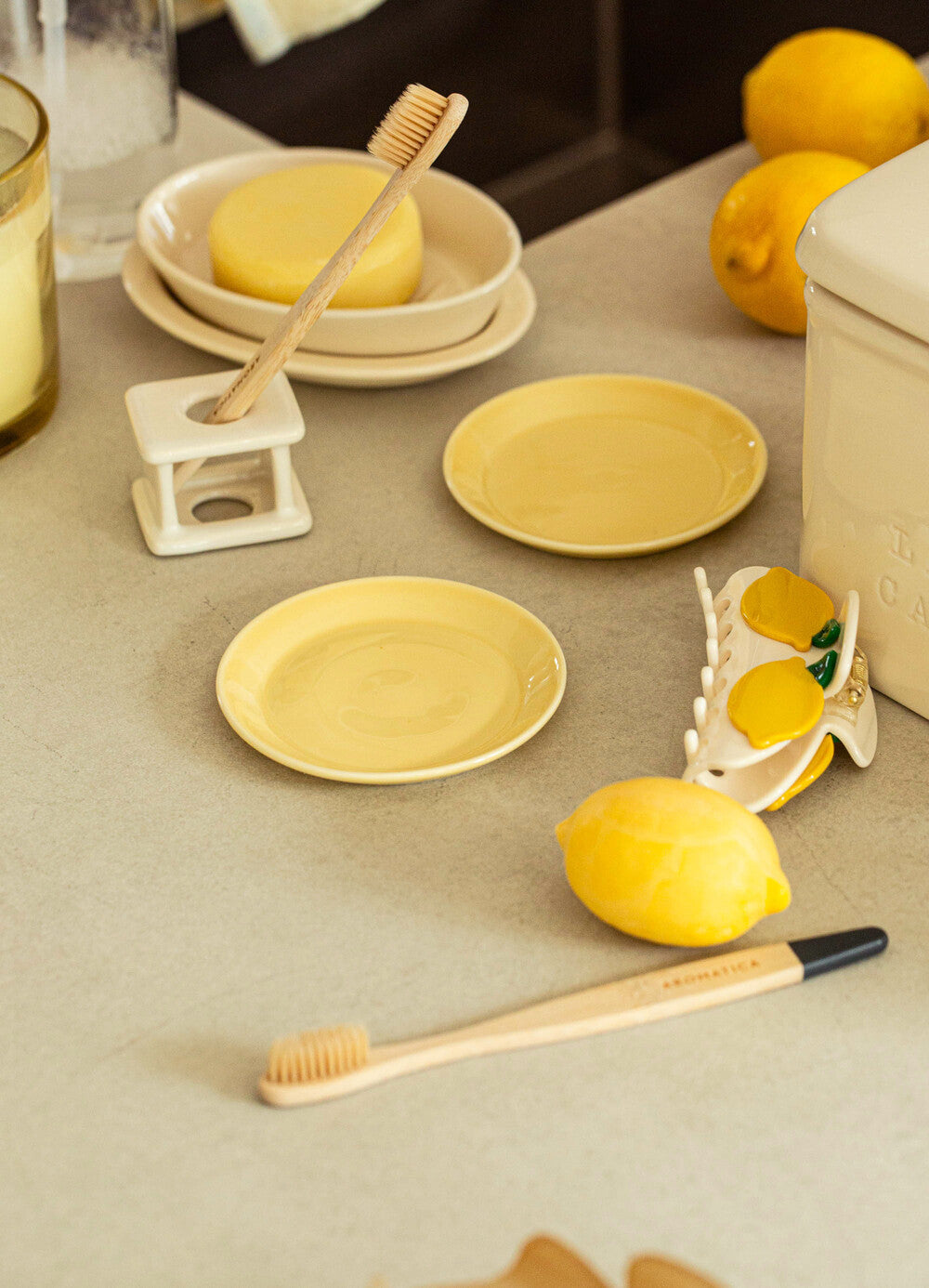 Lemon Pasta Multipurpose Plate Coaster