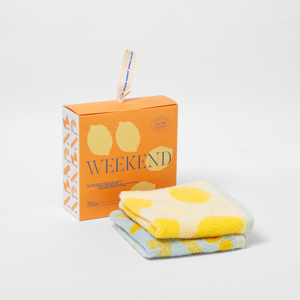 Lemon Pasta Hand Towel 2P Gift Set