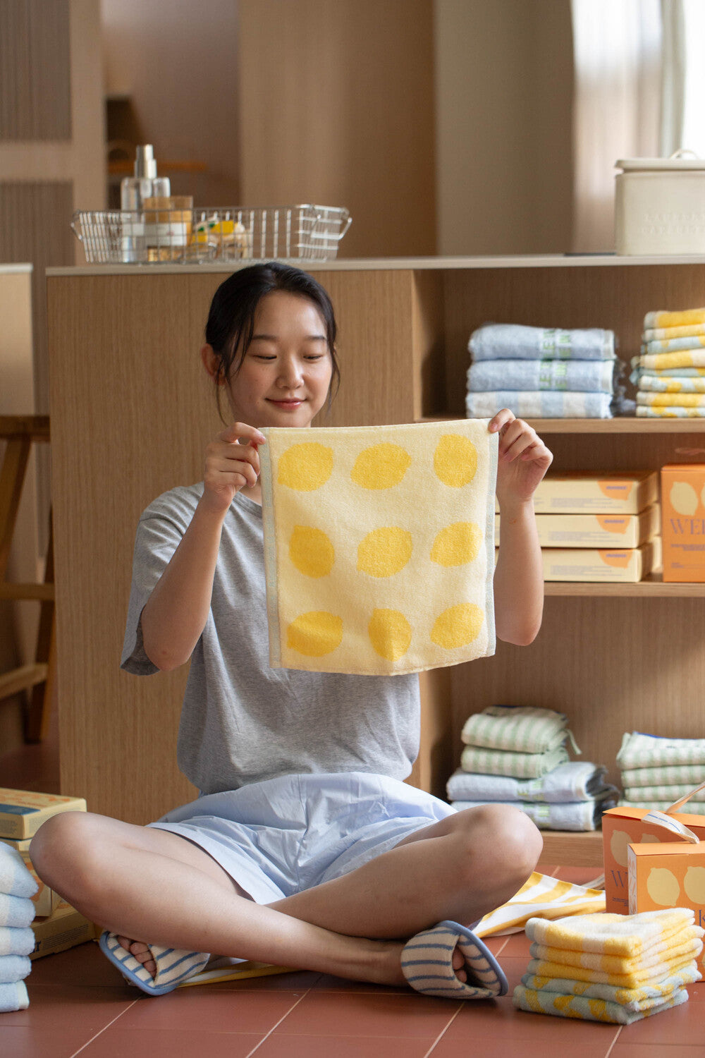 Lemon Pasta Hand Towel 2P Gift Set