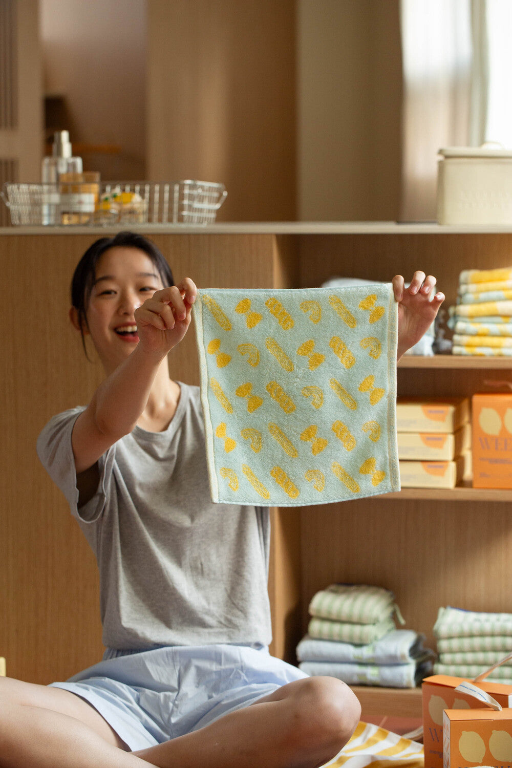 Lemon Pasta Hand Towel 2P Gift Set