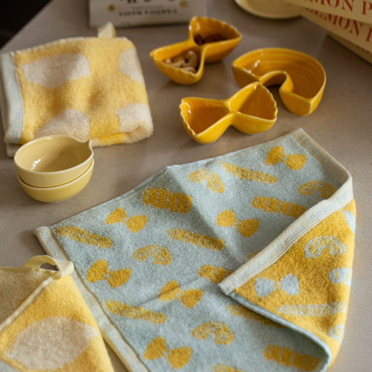 Lemon Pasta Hand Towel 2P Gift Set