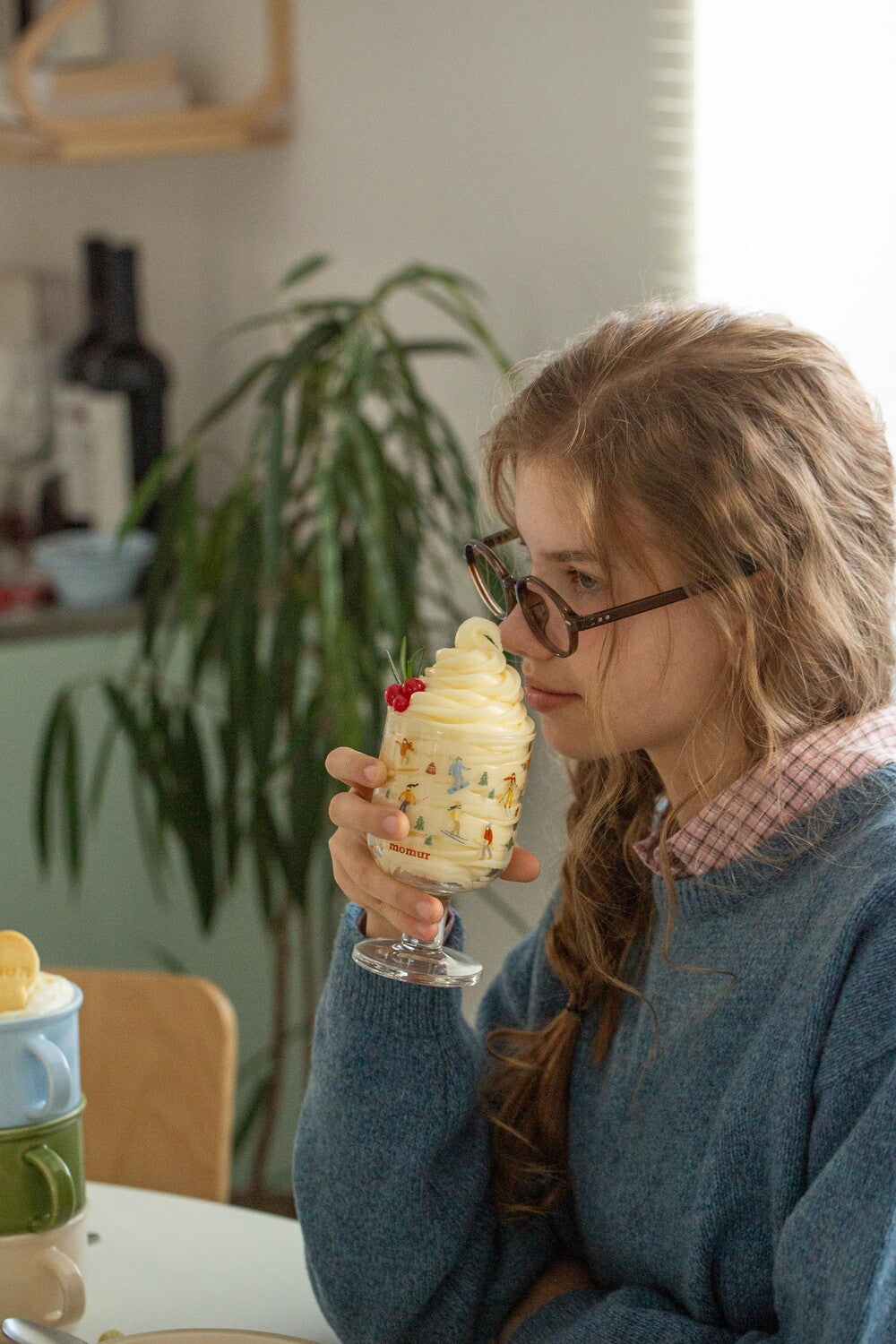 Winter Holiday Wine Glasses