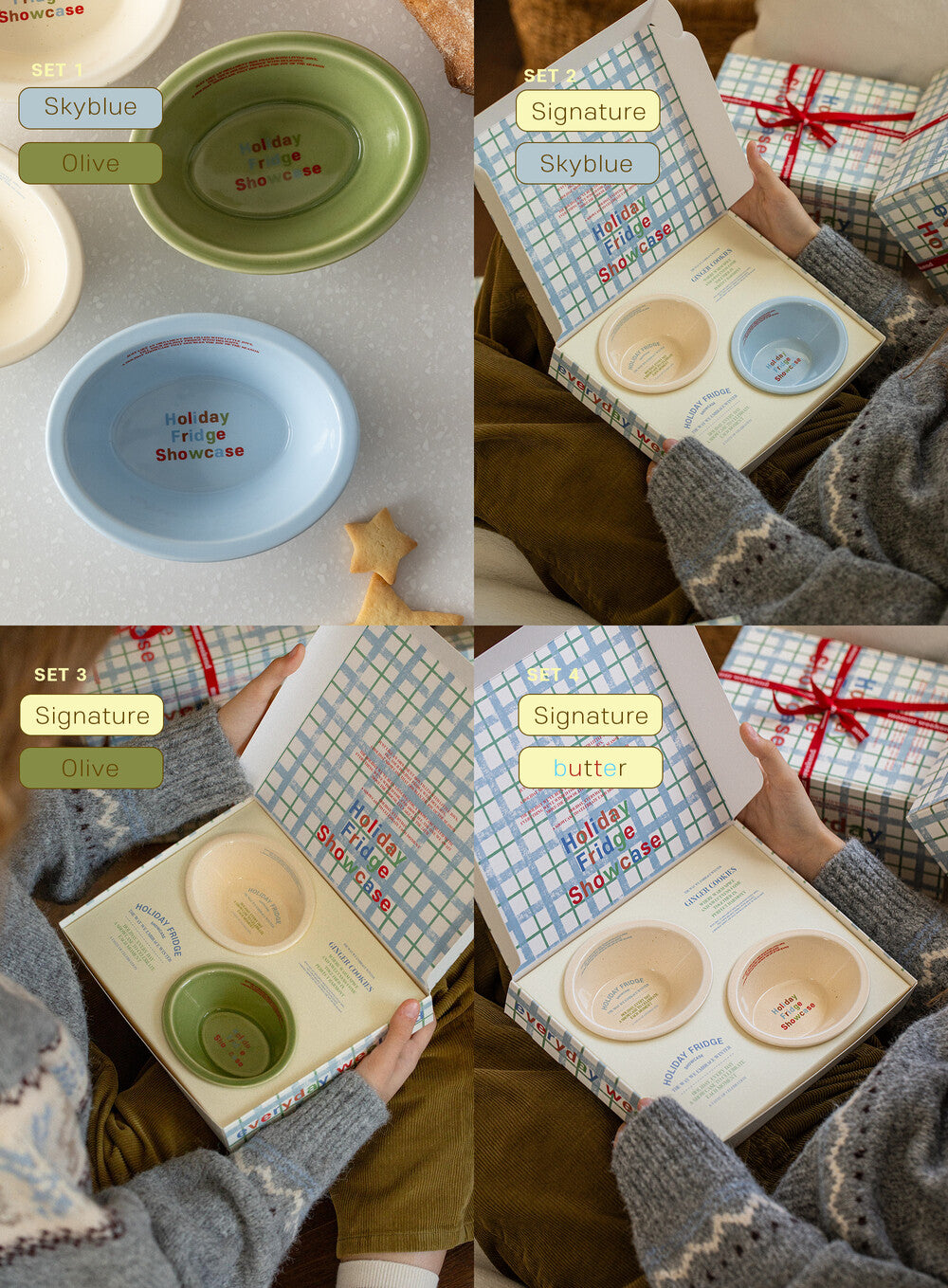 Holiday Showcase Small Oval Bowl Gift Set - Weekend 14