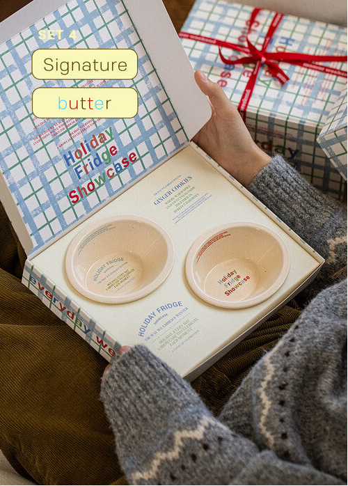 Holiday Showcase Small Oval Bowl Gift Set - Weekend 14