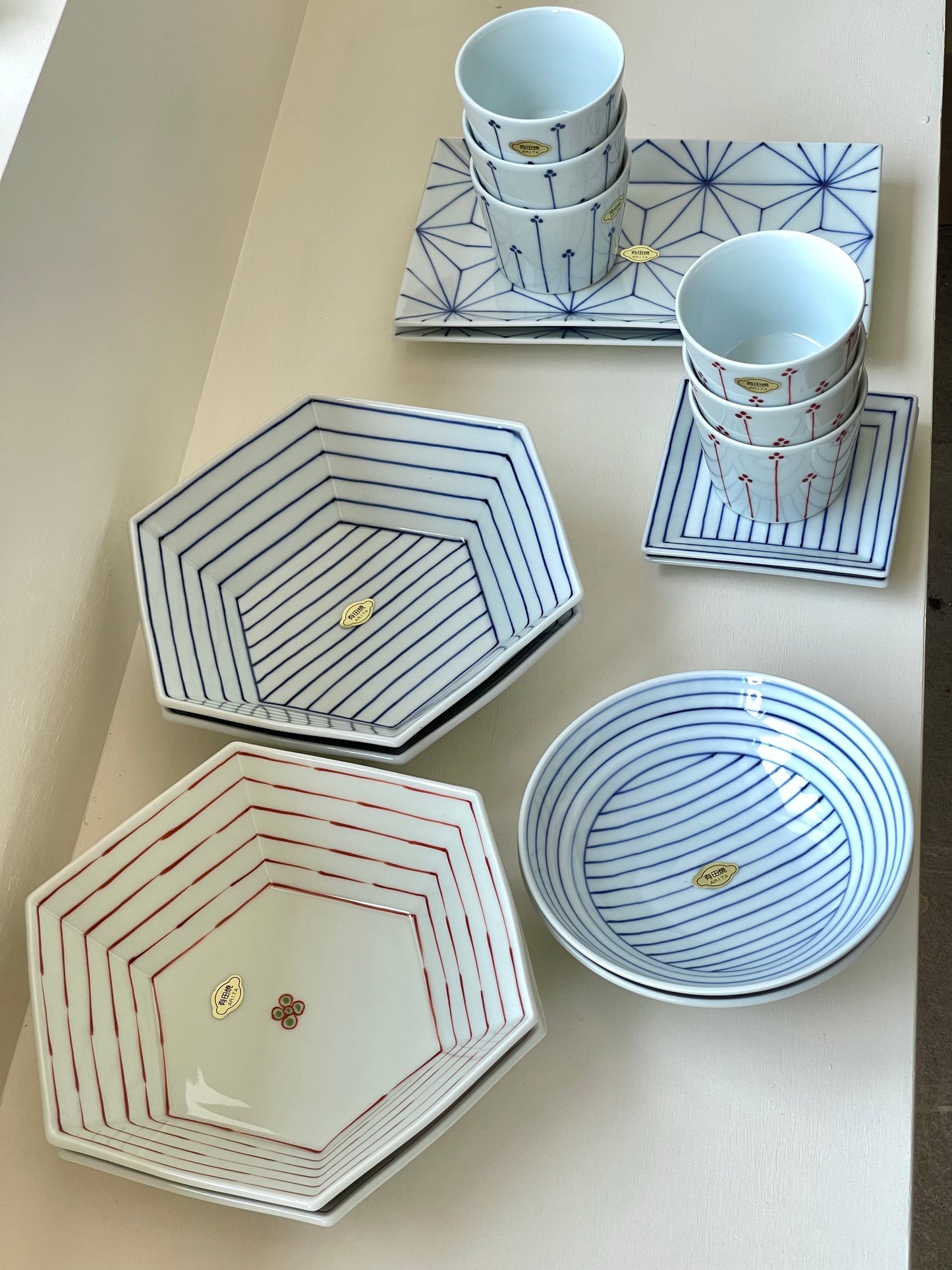 Arita Ware - “Lines” Dining Set