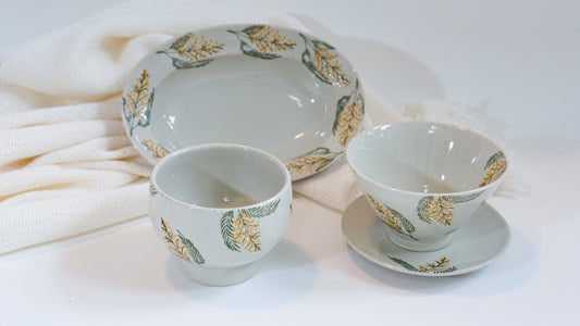 Hasami Ware Artisanal Mimosa Series