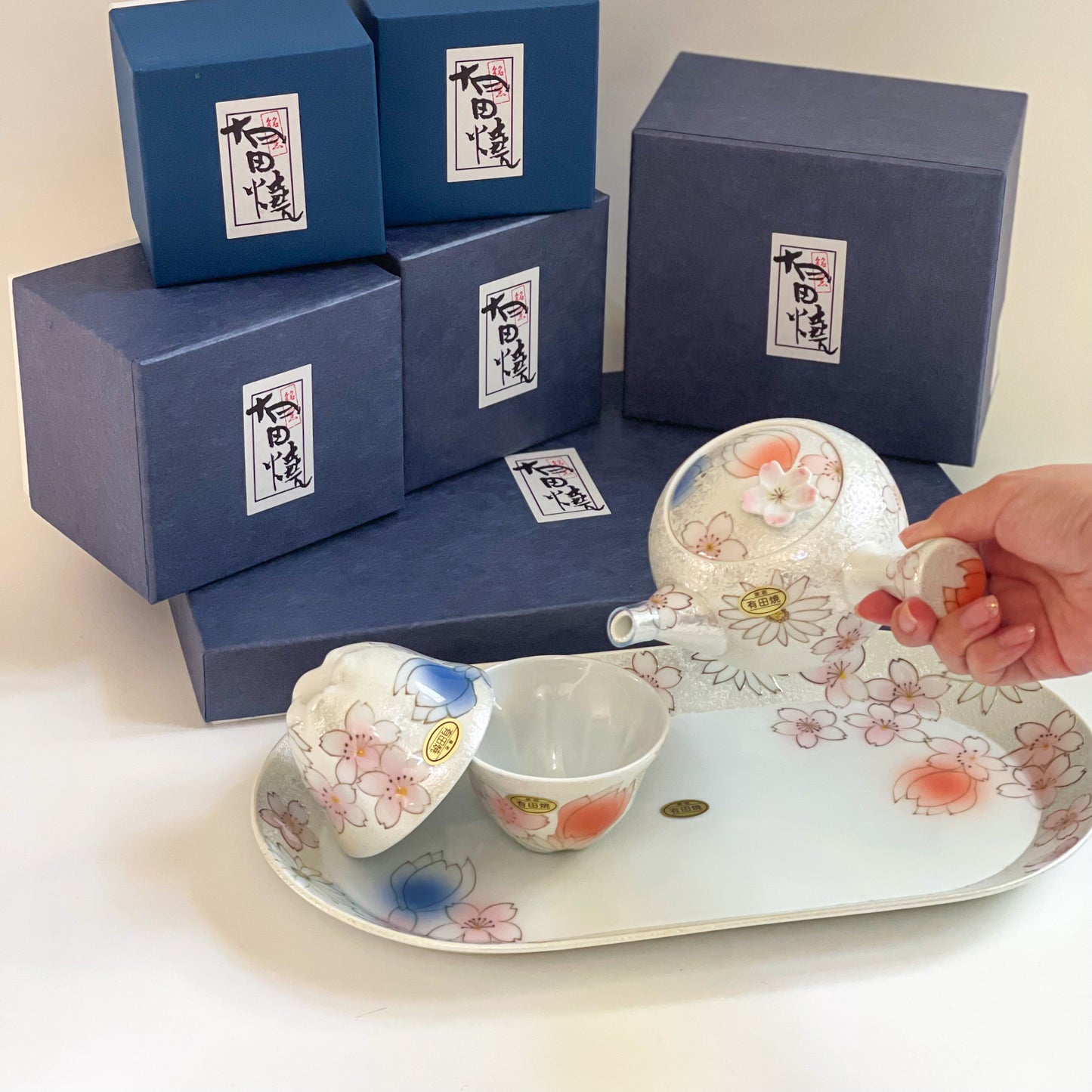 Arita Ware Artisanal Cherry Blossom Gift Set