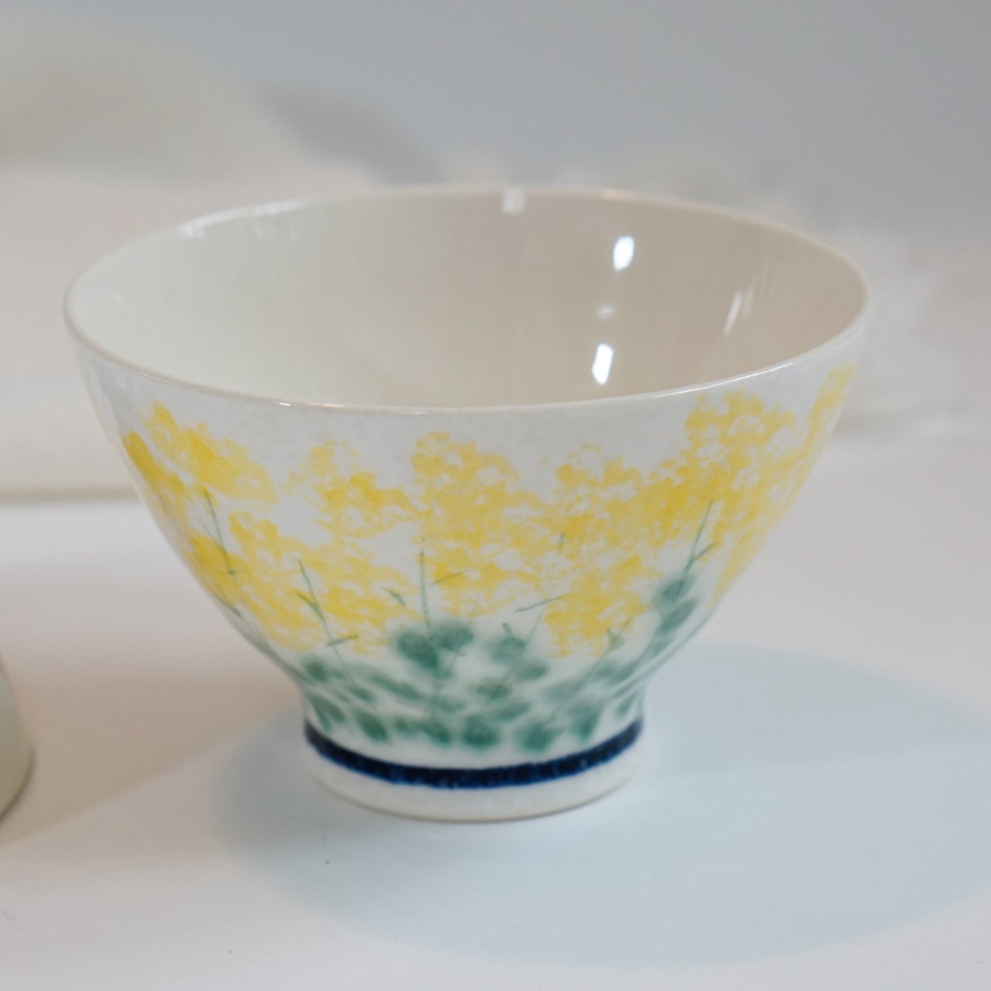 Hasami Ware Water Color Flower Rice Bowl