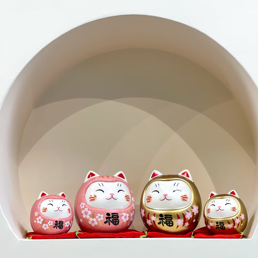 Beckoning Cat Ornament - Piggy Bank