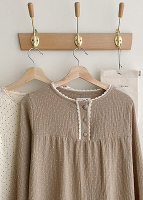 Pin Dot Cotton LS Pajamas