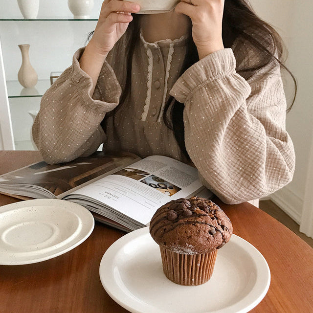 Pin Dot Cotton LS Pajamas