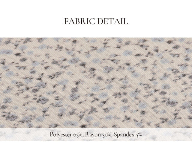 Louis Flower Pajama Set with Hair Scrunchie