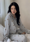 Mandy Bear Crinkled Cotton LS Pajamas