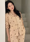 Mandy Bear Crinkled Cotton LS Pajamas