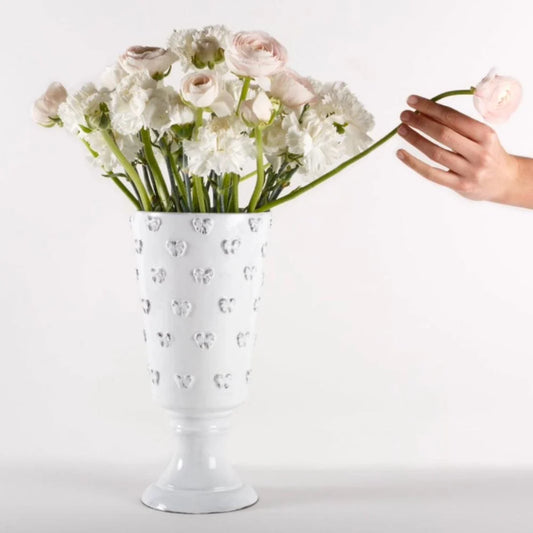 Vase à pied Nœud-Nœud - M