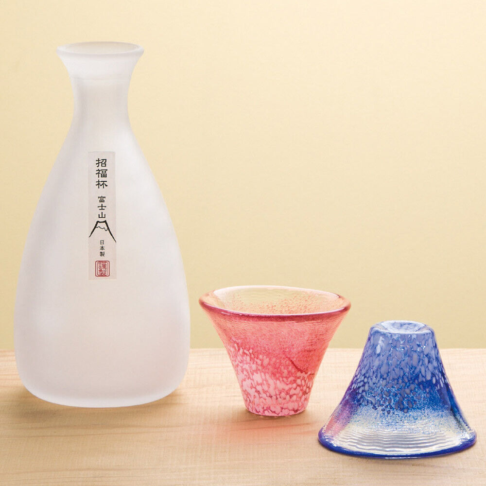 Mount Fuji Sake Set - 2 Cups