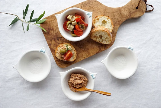 Mashiko Ware Something Blue Trinket Dish