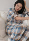 Cozy Tartan Check Pajama Set - Warm Fleece