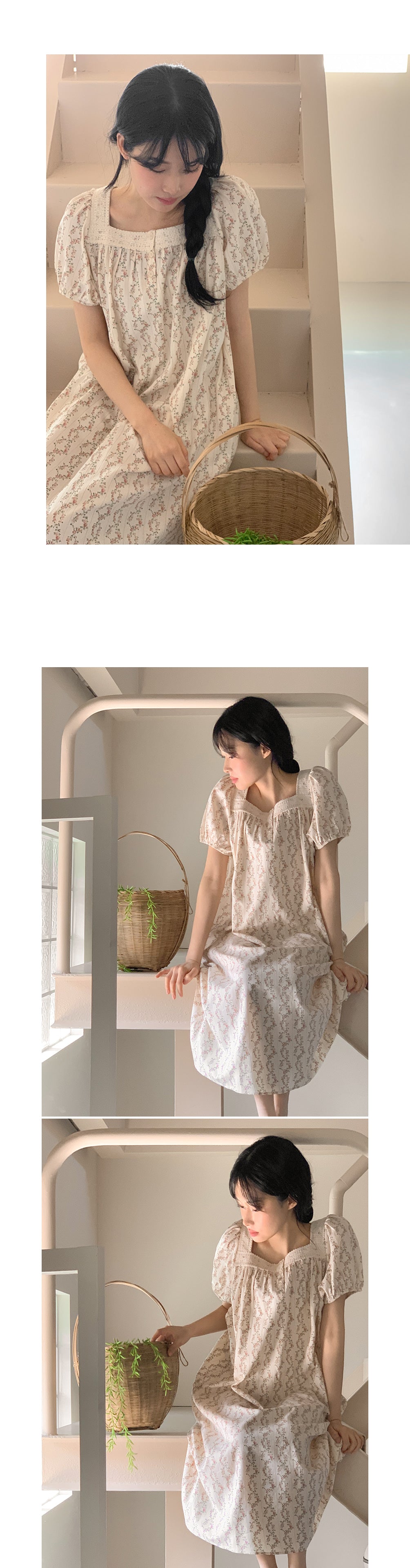 Cosette Flower Short Sleeve Pajama