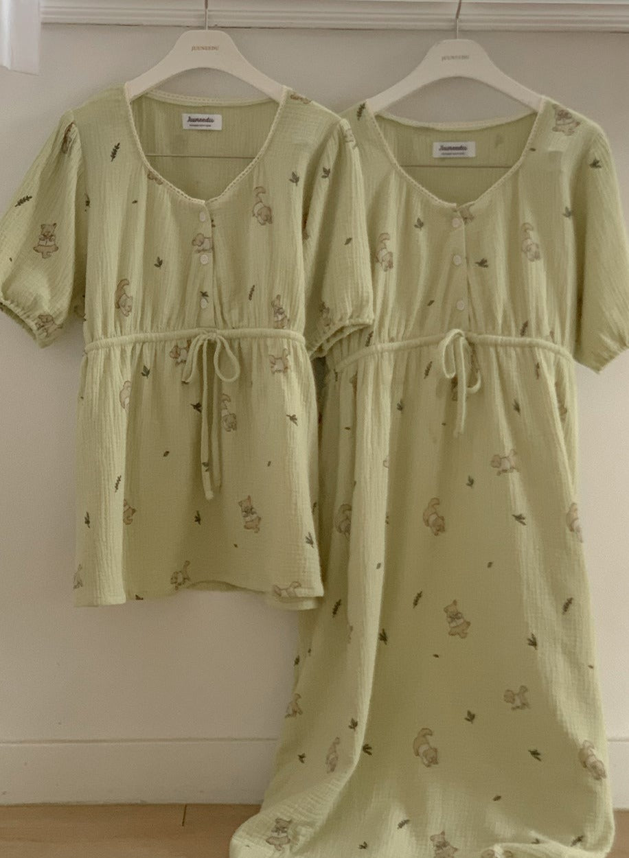 Romantic "Mocha" Cotton SS Pajama