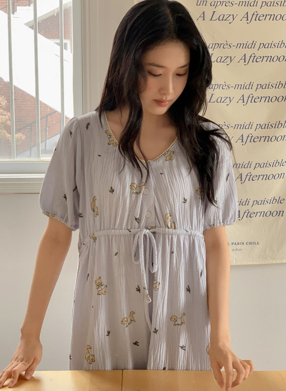 Romantic "Mocha" Cotton SS Pajama