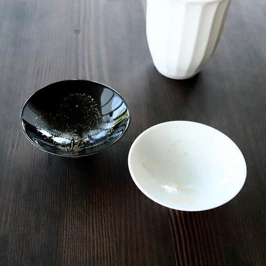 Firework Flat Sake Cup Set