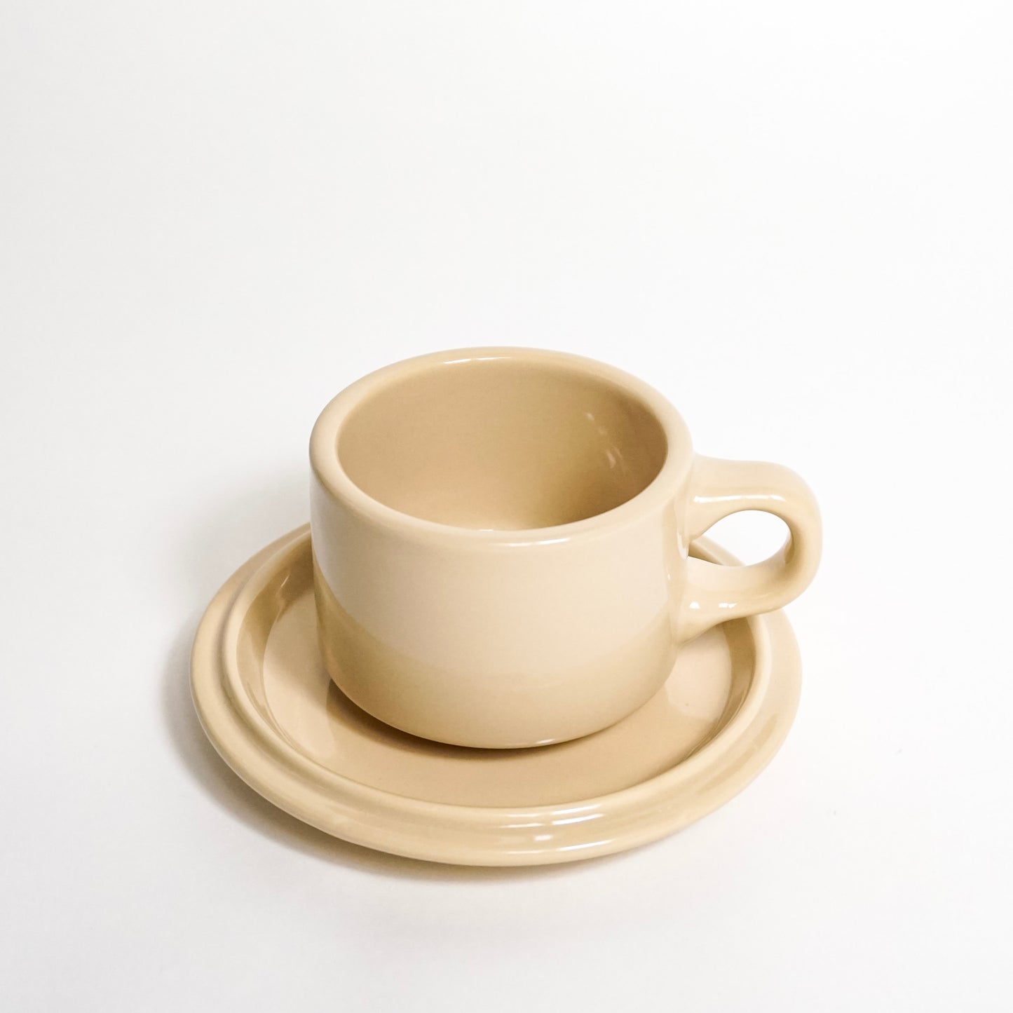 Good OL Cup and Saucer - Beige