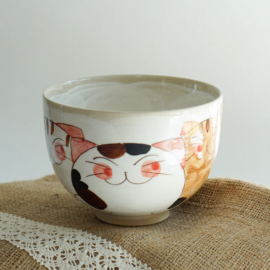 Hasami Ware Cat Noodle Bowl