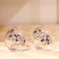 Flower Tumbler Glass Gift Set - Viola