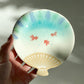 Seto Ware Fan Shaped Plate