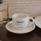 Espresso Menu Espresso Cup and Saucer
