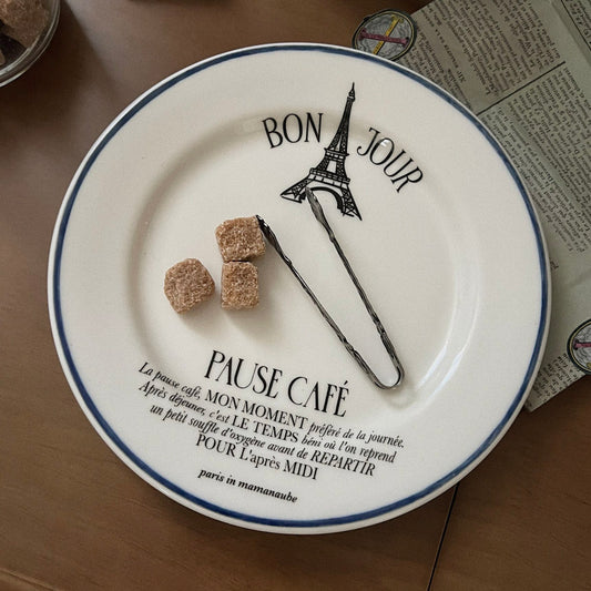 Pause Café Plate