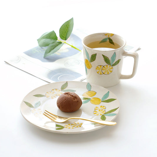 Hasami Ware Hand-Painted Lemon Series