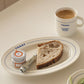 'Blue Ivory' Oval Toast Plate