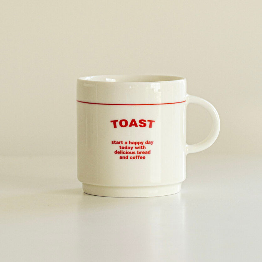 'Red Ivory' Toast Mug